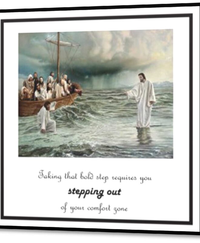 [Stepping Out ]- Inspirational Wall Decor Item