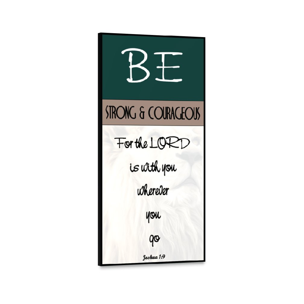 [Strong and Courageous] - Inspirational Wall Decor Item