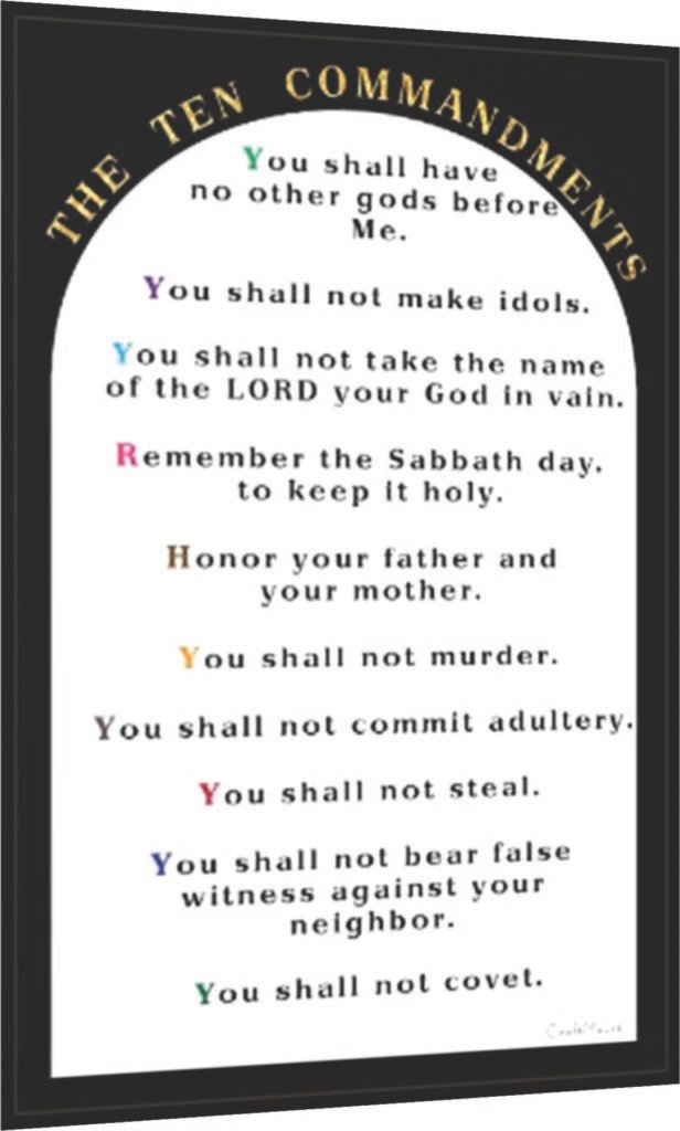[Ten commandment] - Inspirational Wall Decor Item