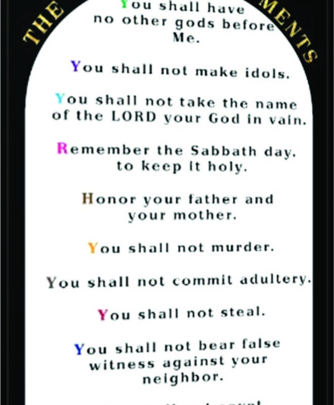 [Ten commandment] - Inspirational Wall Decor Item