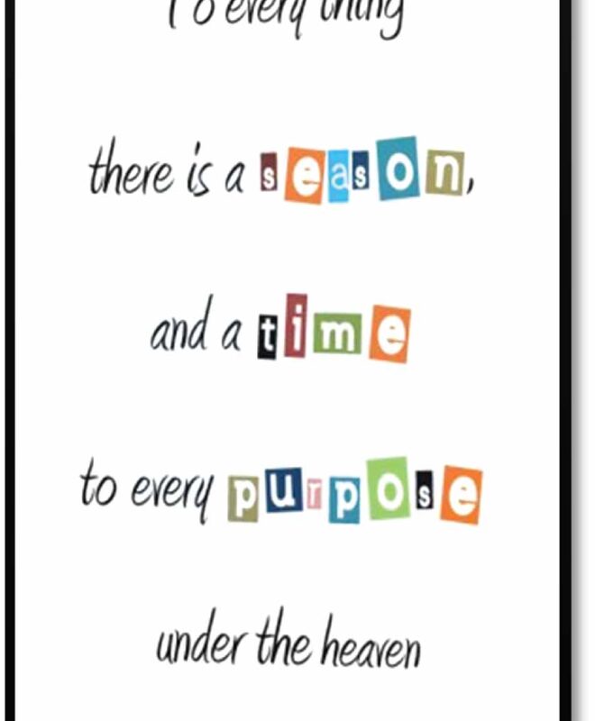 [To Everything] - Inspirational Wall Decor Item