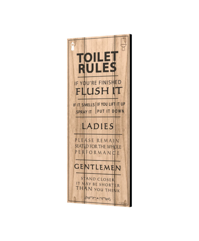 [Toilet Rule] - Inspirational Wall Decor Item