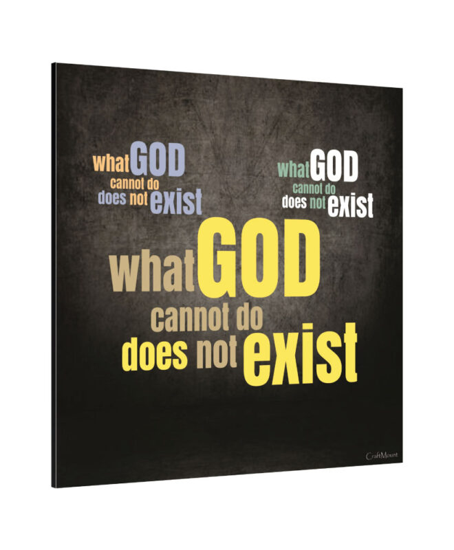 What God Cannot Do] Inspirational Wall Decor Item