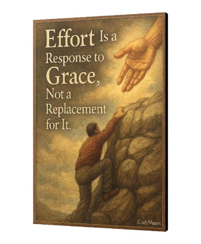 [Effort and Grace]- Inspirational Wall Décor Item