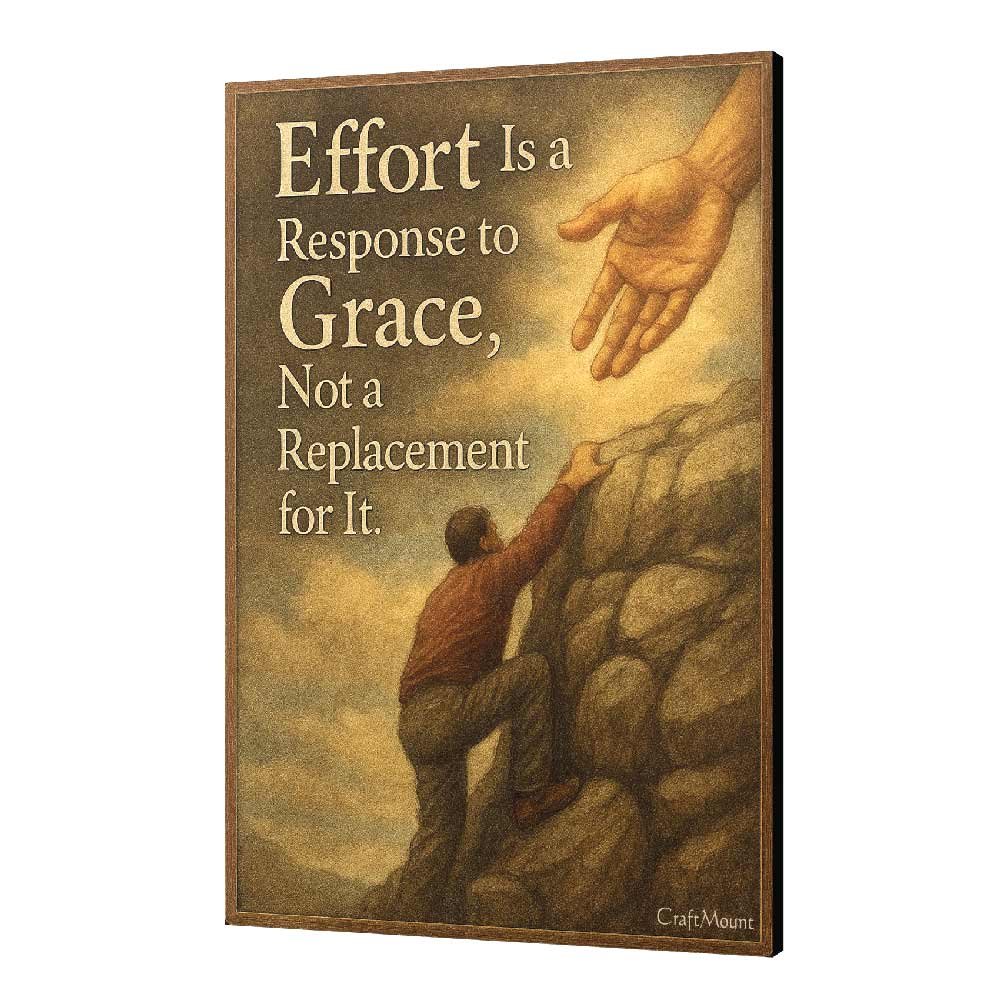 [Effort and Grace]- Inspirational Wall Décor Item
