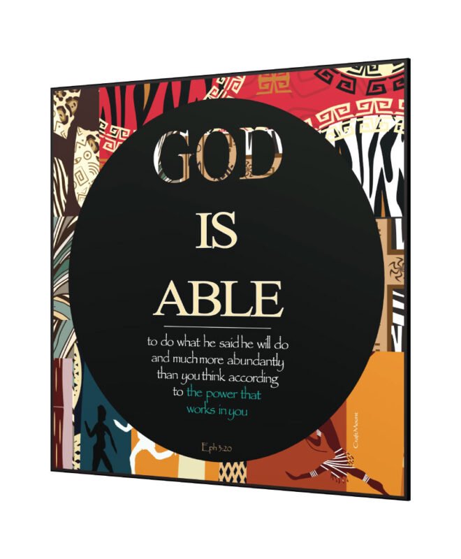 God is able - Inspirational Wall Decor Item
