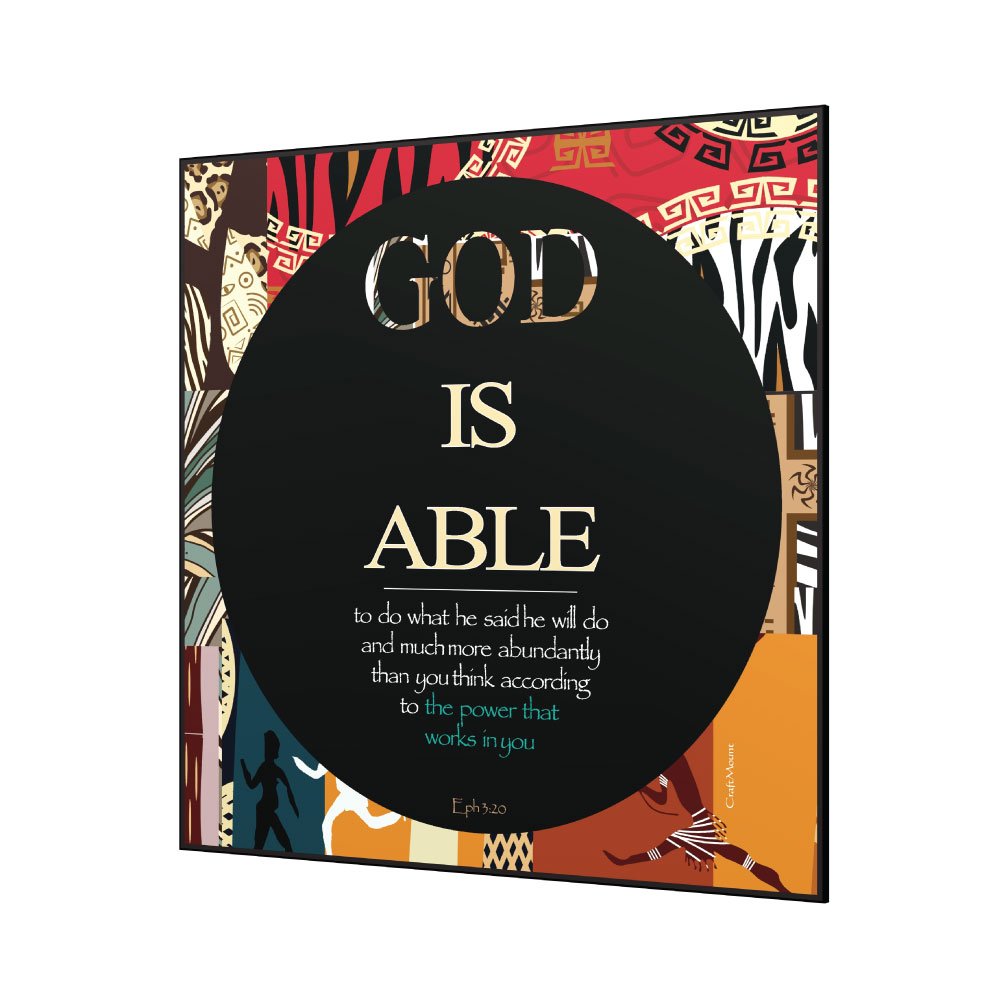 God is able - Inspirational Wall Decor Item