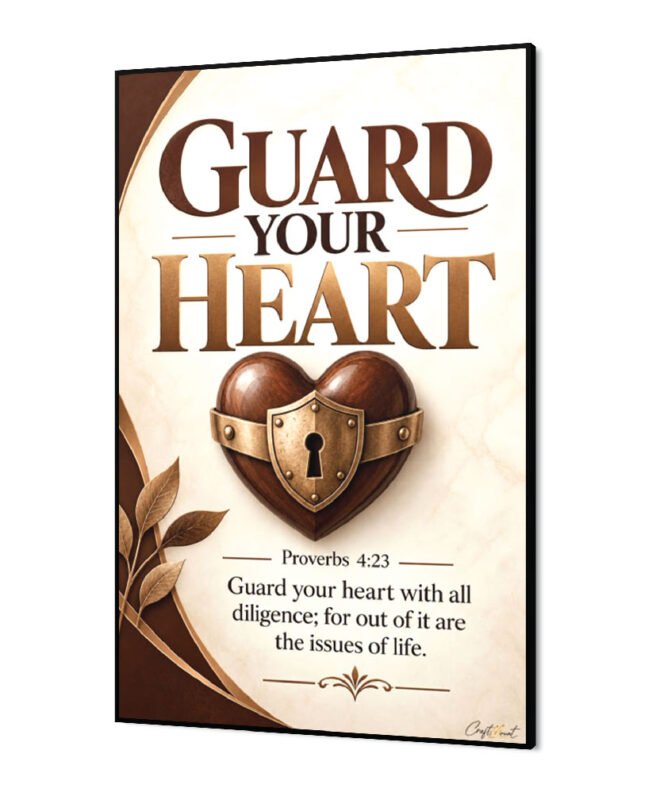 [Guard-your-Heart ]- Inspirational Wall Décor Item