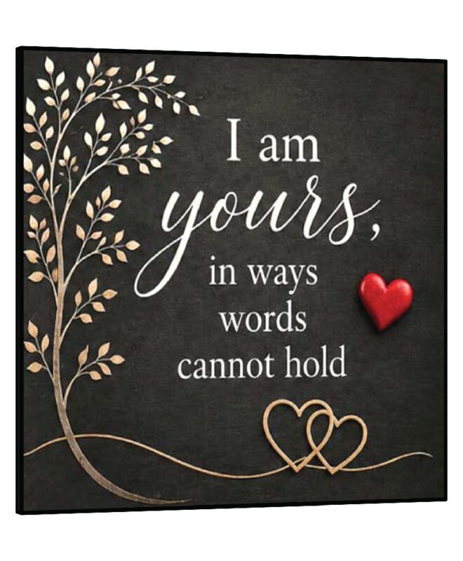 [ Yours ]- Inspirational Wall Décor Item