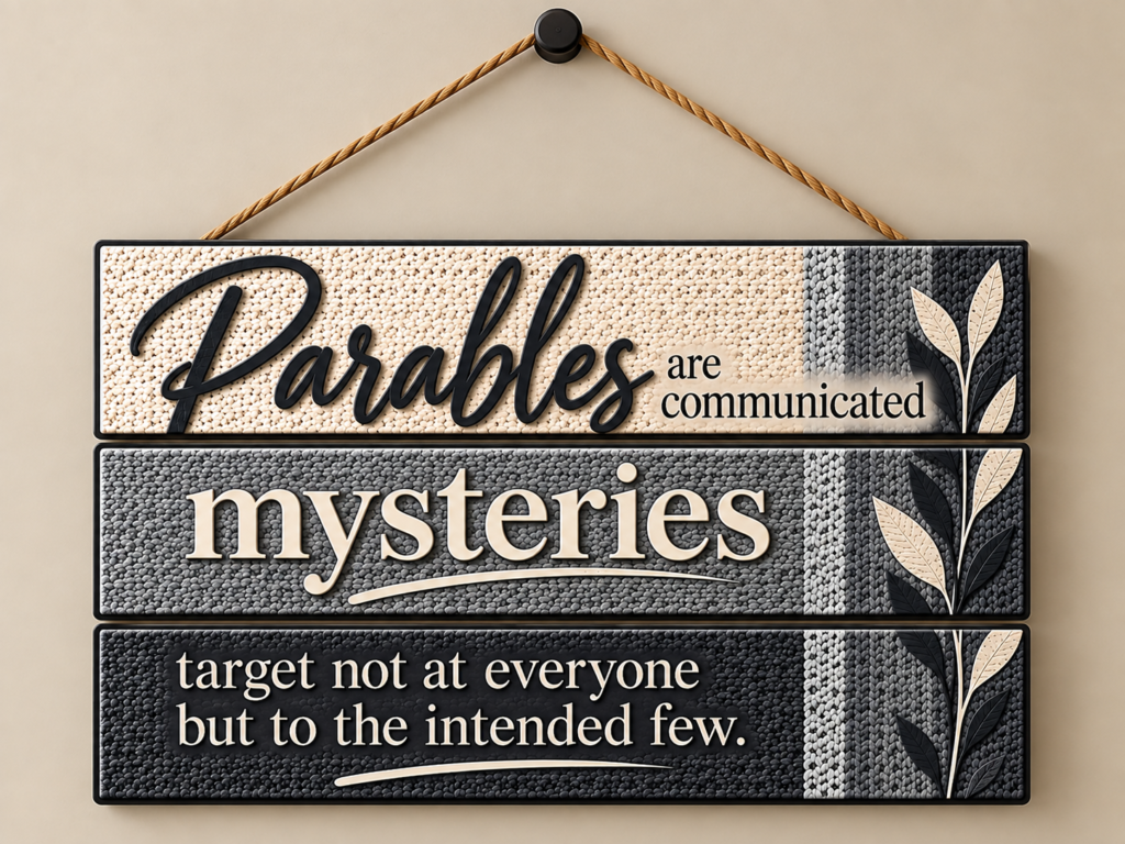 [Parables ]- Inspirational Wall Décor Item