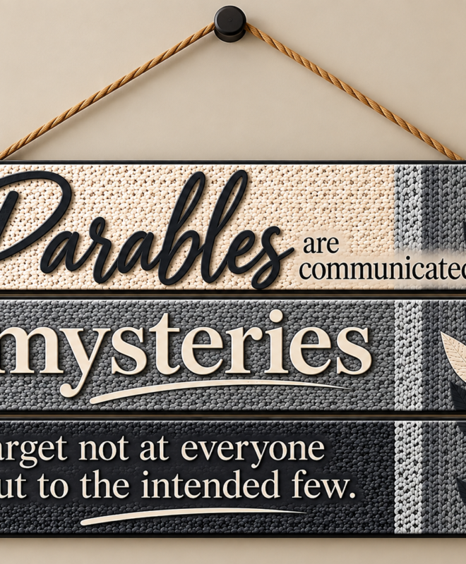 [Parables ]- Inspirational Wall Décor Item