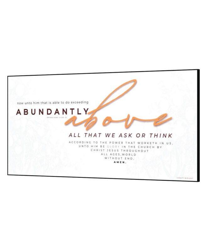 [ Abundantly Above ]- Inspirational Wall Décor Item