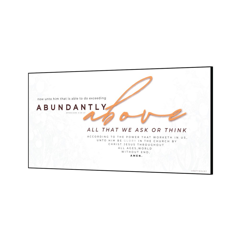 [ Abundantly Above ]- Inspirational Wall Décor Item