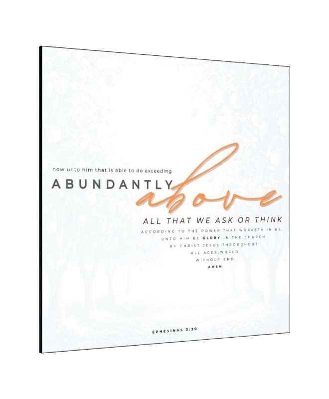 [ Abundantly Above ]- Inspirational Wall Décor Item