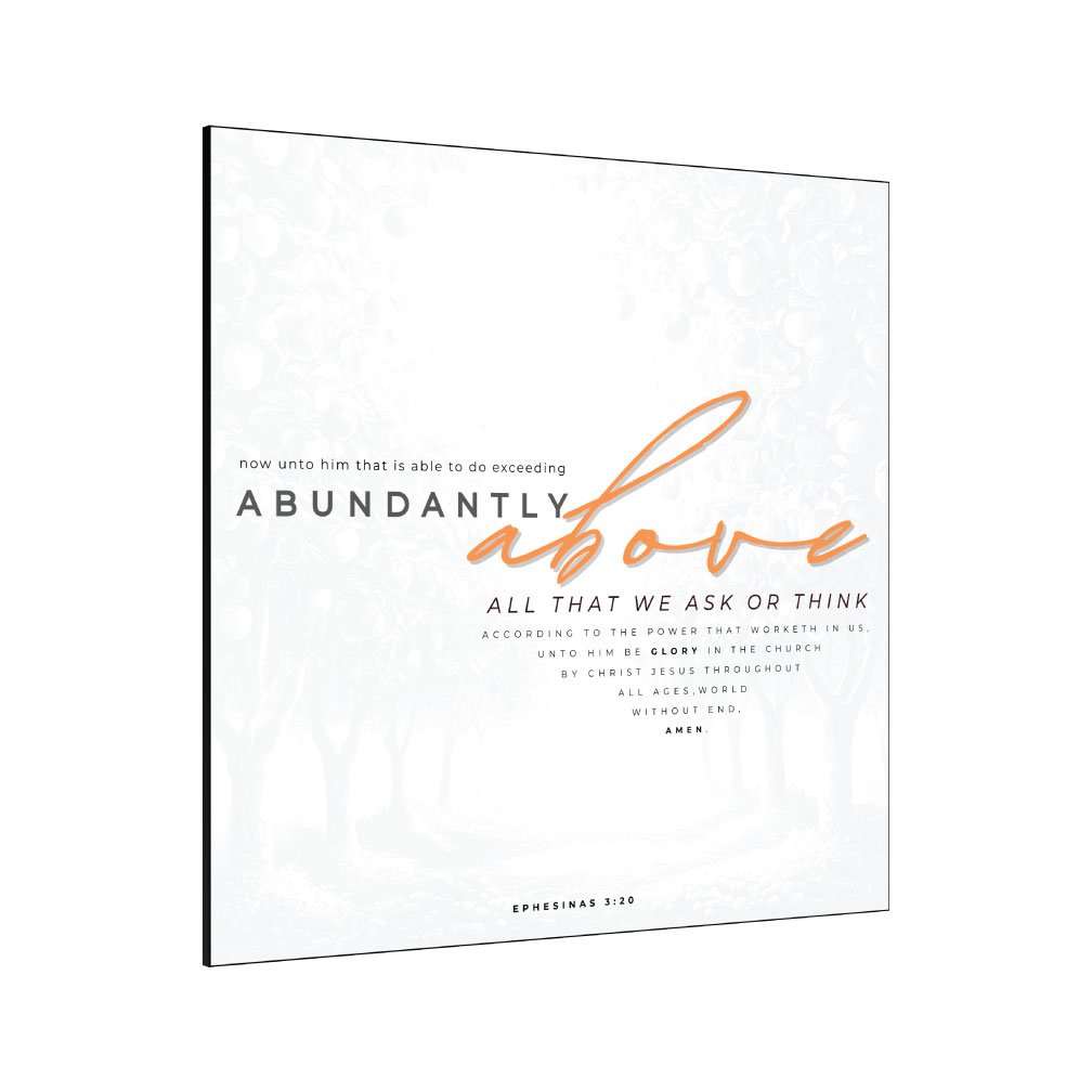 [ Abundantly Above ]- Inspirational Wall Décor Item
