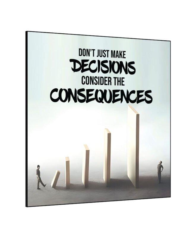[Consequence]- Inspirational Wall Decor Item
