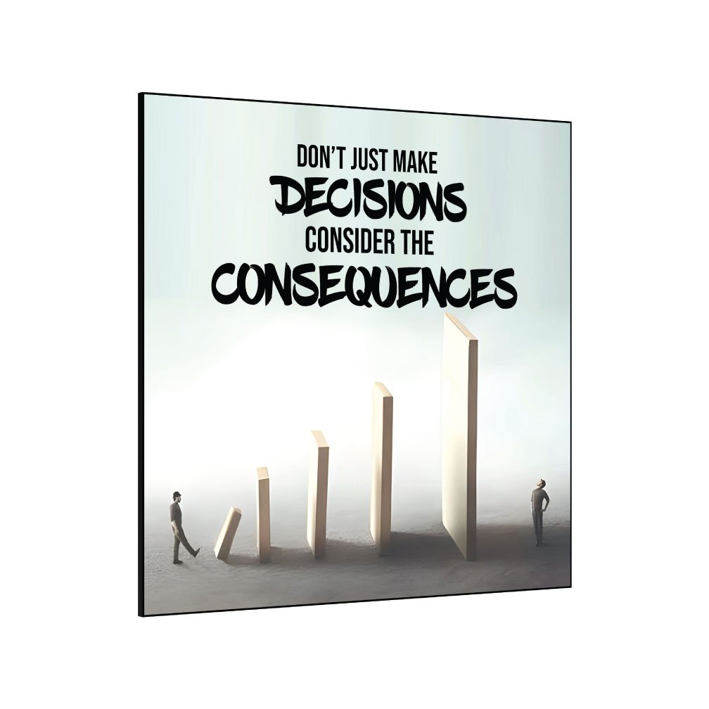 [Consequence]- Inspirational Wall Decor Item