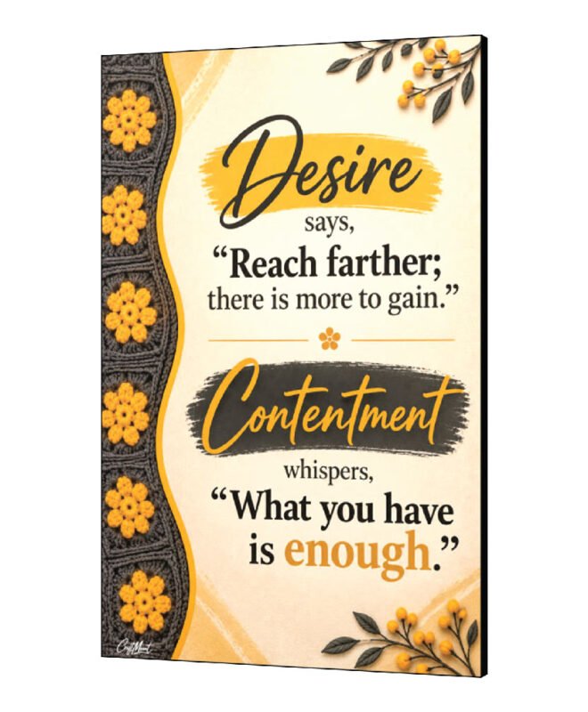 [Enough ]- Inspirational Wall Décor Item