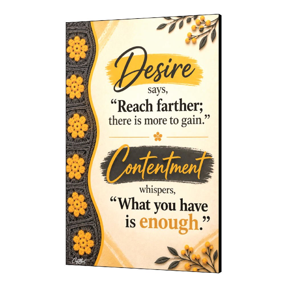 [Enough ]- Inspirational Wall Décor Item