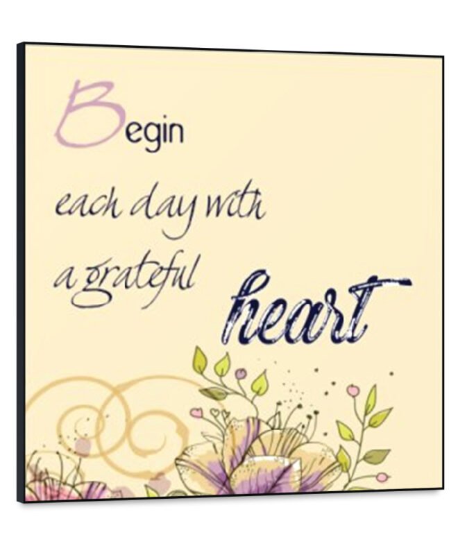 Grateful Heart- Inspirational Wall Decor Item