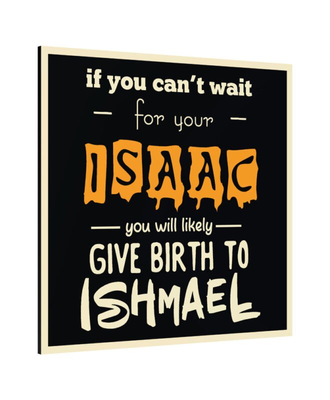 [Isaac]- Inspirational Wall Decor Item