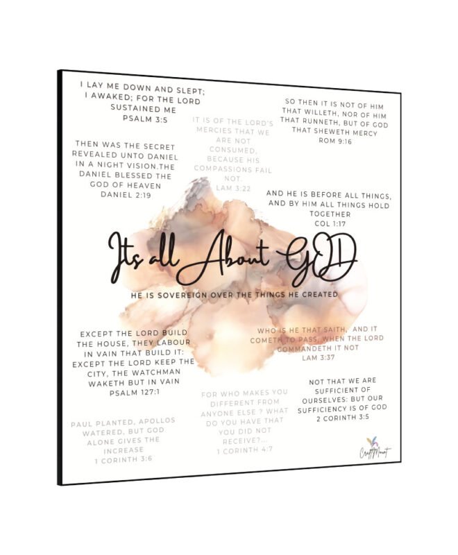 [It's All About God]- Inspirational Wall Decor Item