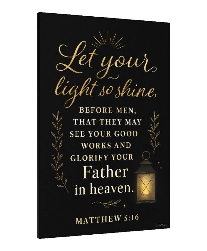 Let your Light]- Inspirational Wall Décor Item