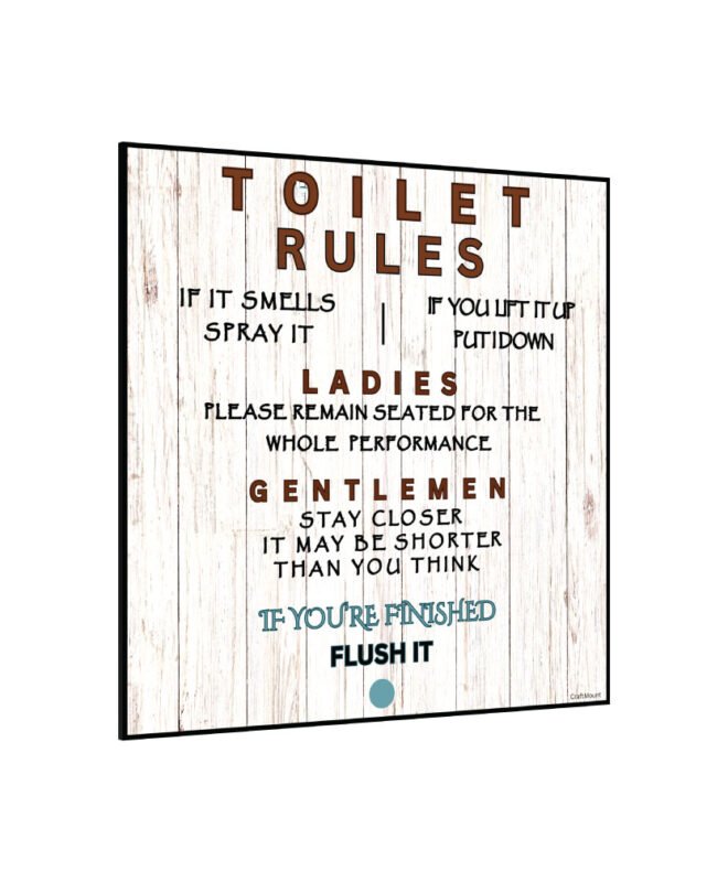 [Toilet Rules 2025]- Inspirational Wall Decor Item
